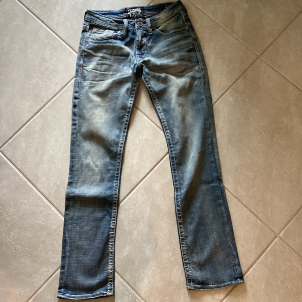 Slim Straight Men's Jeans in Blue Wash by Savage